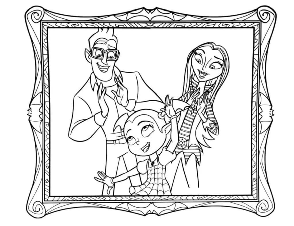 Çocuklar İçin Vampirina Boyama Sayfaları 
