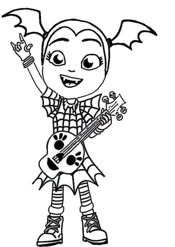 Çocuklar İçin Vampirina Boyama Sayfaları 