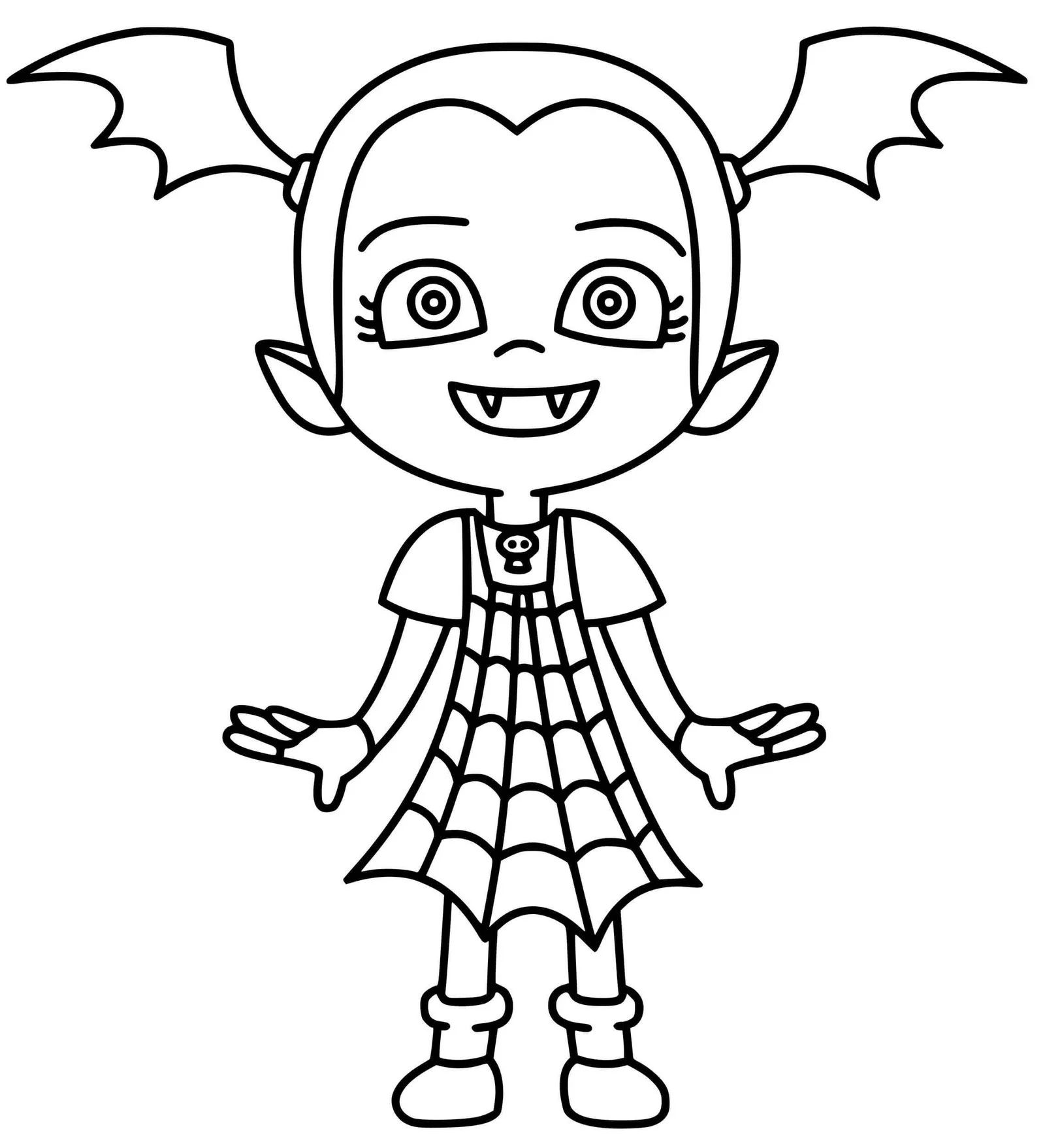 Çocuklar İçin Vampirina Boyama Sayfaları 