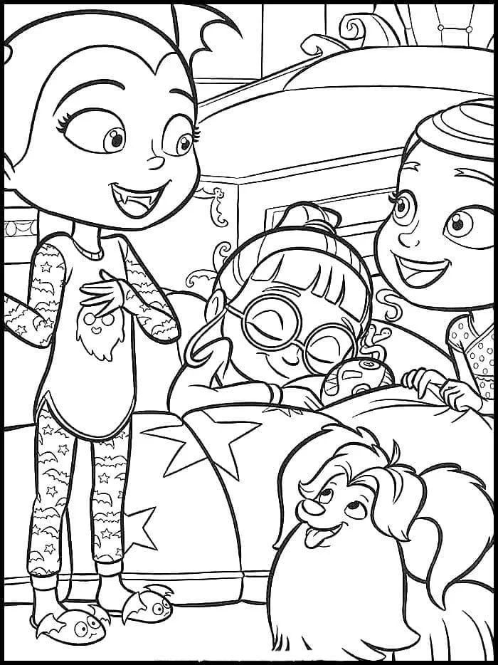 Çocuklar İçin Vampirina Boyama Sayfaları 