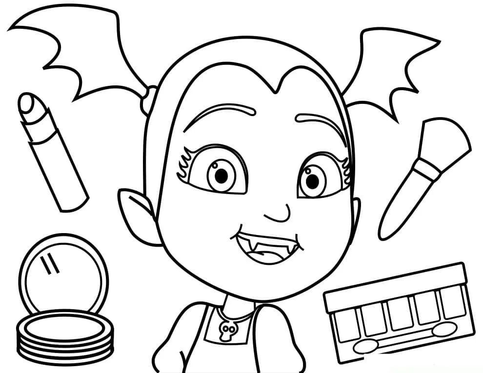 Çocuklar İçin Vampirina Boyama Sayfaları 