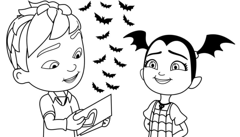 Çocuklar İçin Vampirina Boyama Sayfaları 