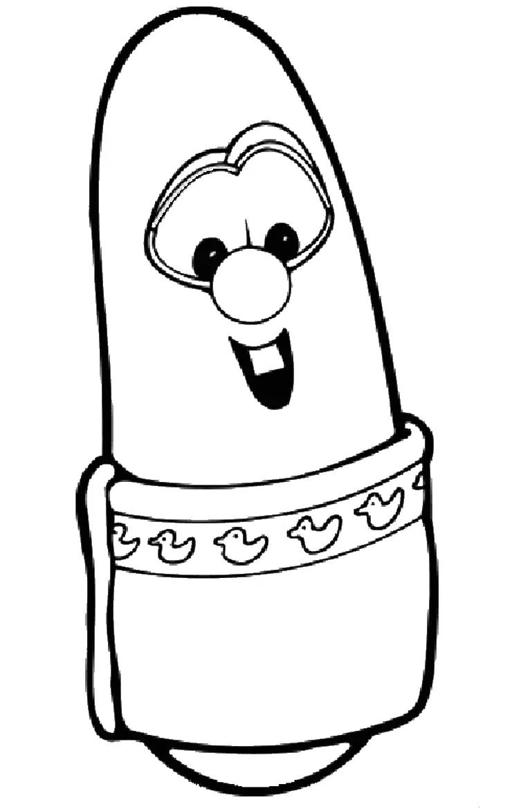 Çocuklar İçin Veggietales Boyama Sayfaları 