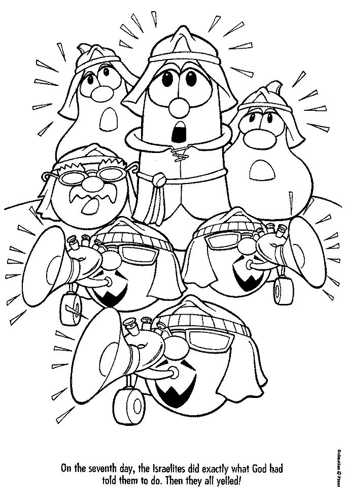 Çocuklar İçin Veggietales Boyama Sayfaları 
