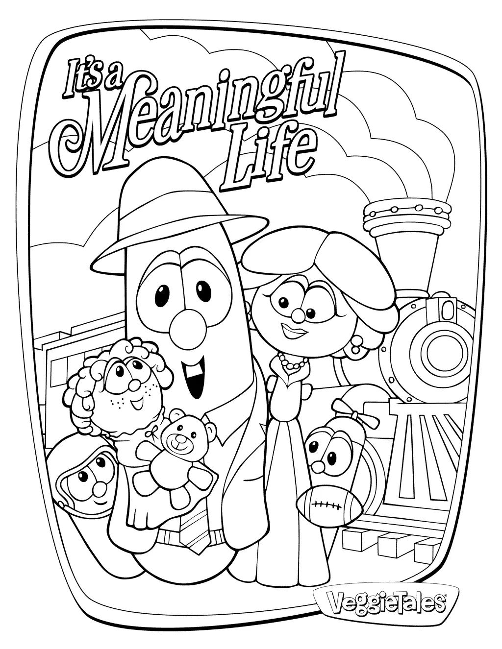 Çocuklar İçin Veggietales Boyama Sayfaları 