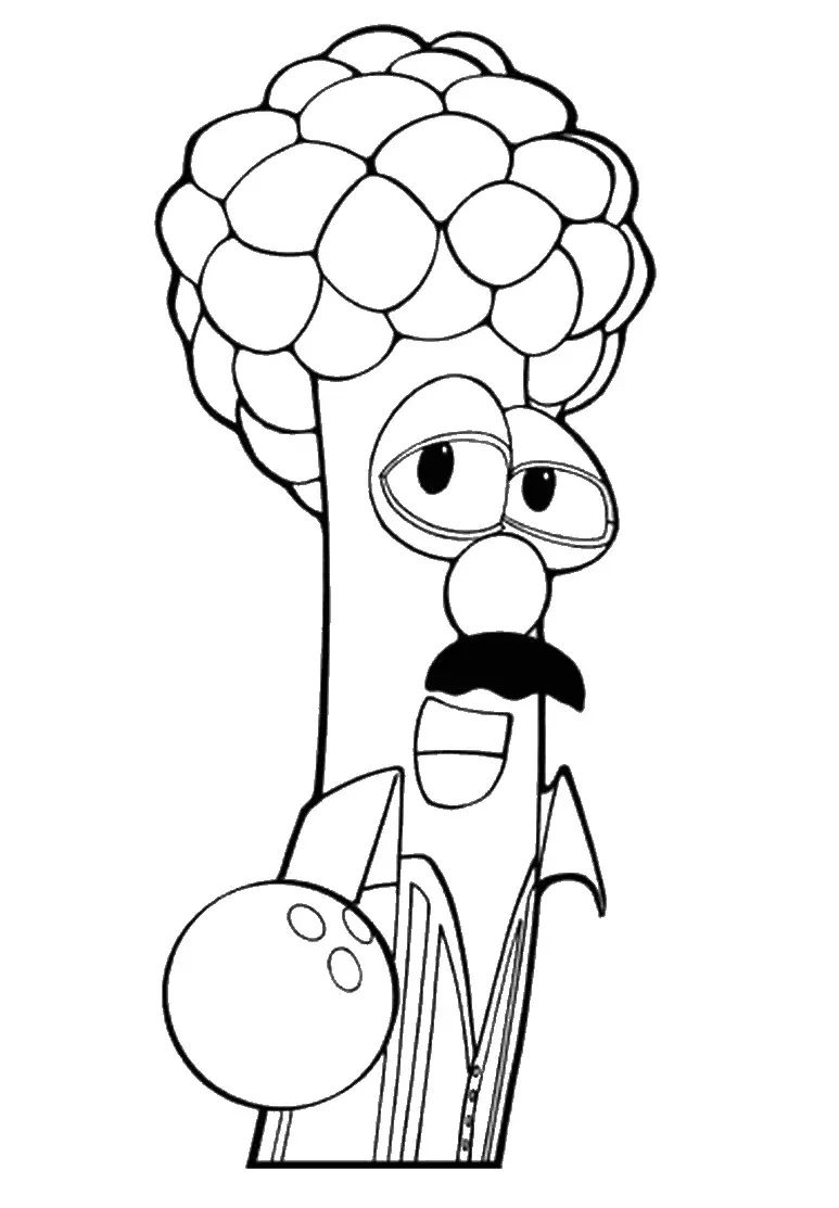 Çocuklar İçin Veggietales Boyama Sayfaları 
