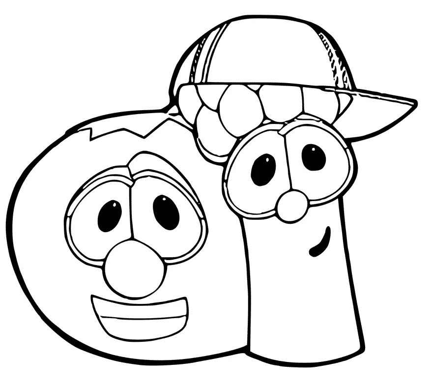 Çocuklar İçin Veggietales Boyama Sayfaları 