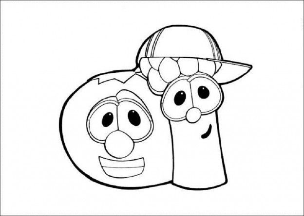 Çocuklar İçin Veggietales Boyama Sayfaları 