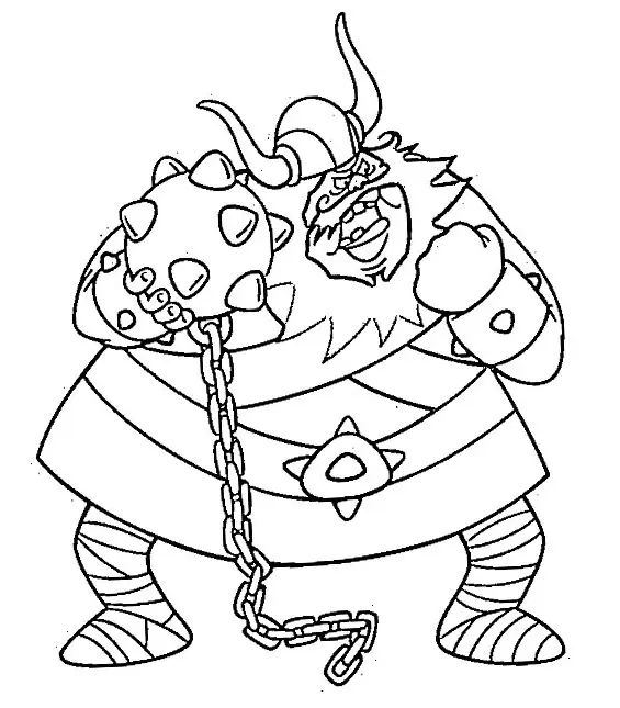 Çocuklar İçin Vicky The Viking Boyama Sayfaları 