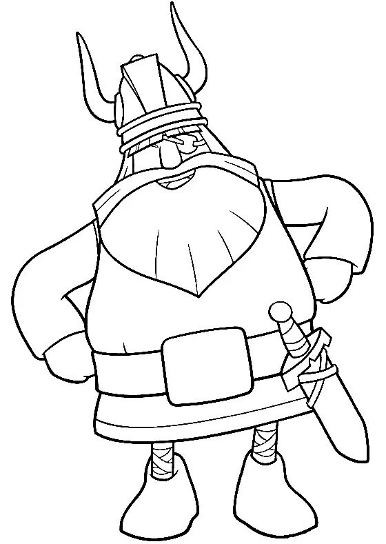 Çocuklar İçin Vicky The Viking Boyama Sayfaları 
