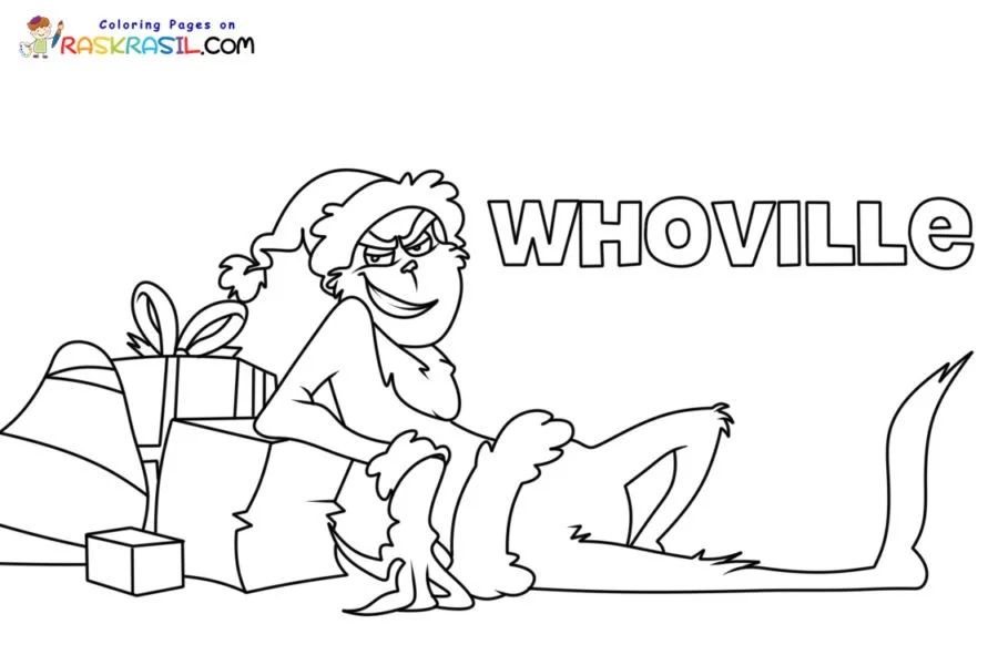 Çocuklar İçin Whoville Boyama Sayfaları 