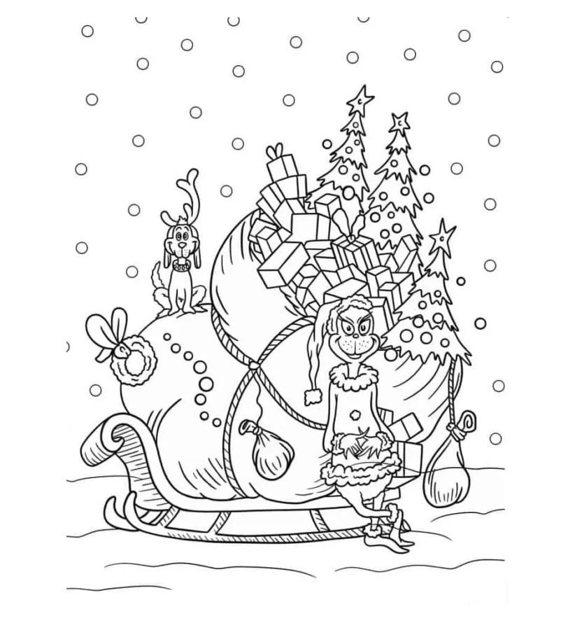 Çocuklar İçin Whoville Boyama Sayfaları 