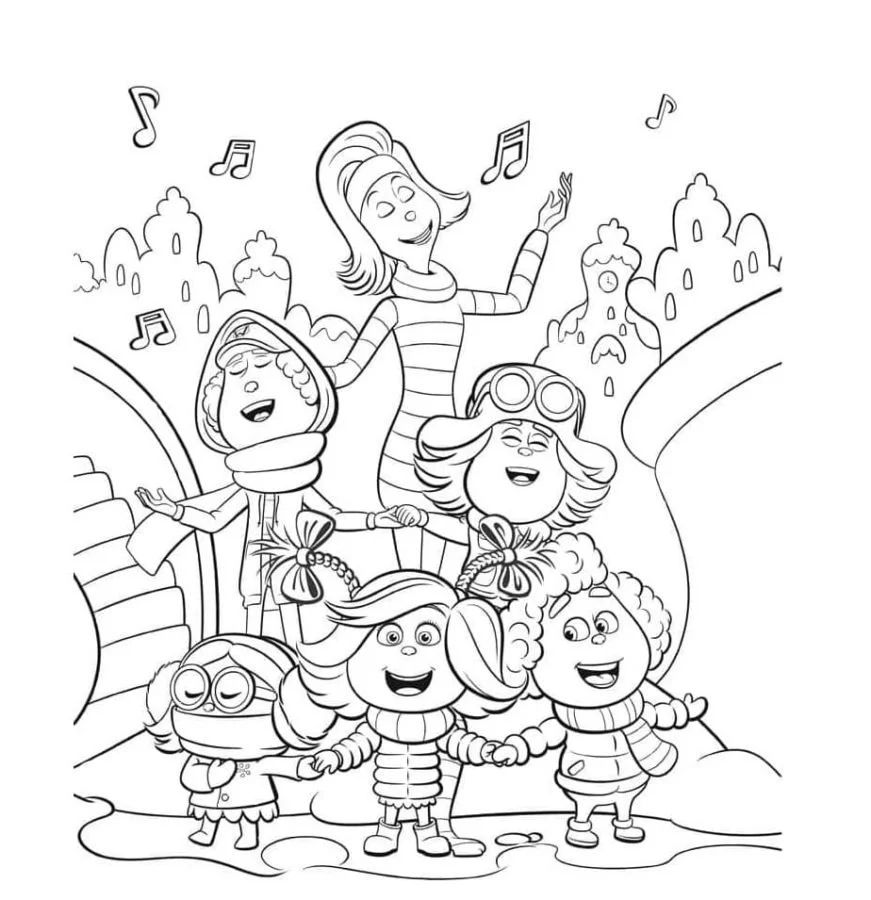 Çocuklar İçin Whoville Boyama Sayfaları 