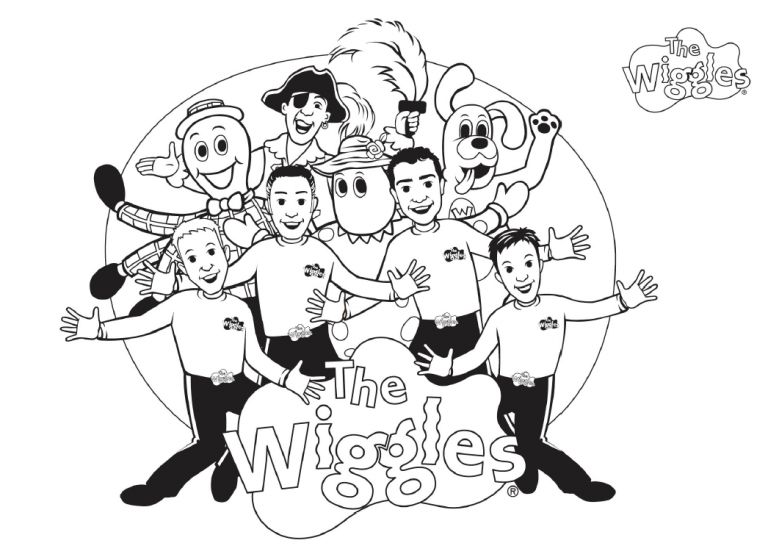 Çocuklar İçin Wiggles Boyama Sayfaları 