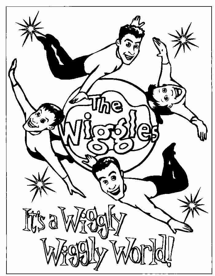 Çocuklar İçin Wiggles Boyama Sayfaları 