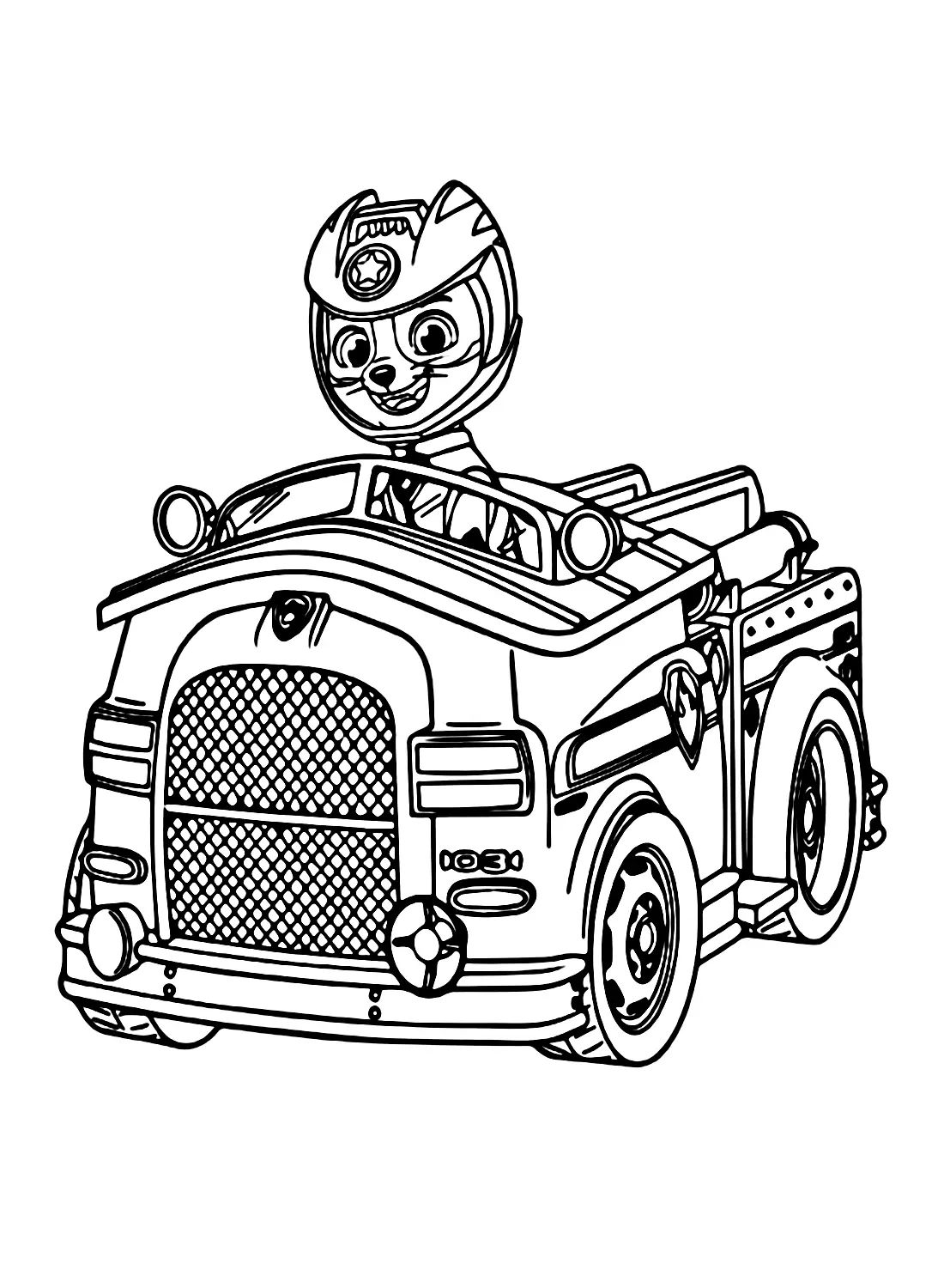 Çocuklar İçin Wild Cat Paw Patrol Boyama Sayfaları 