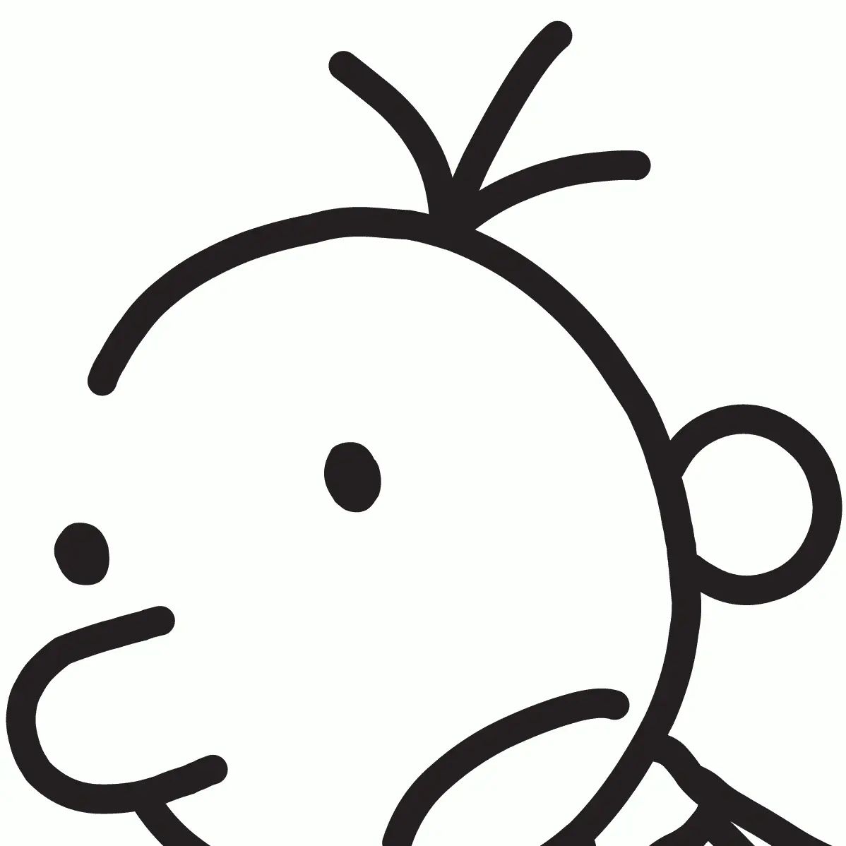 Çocuklar İçin Wimpy Kid Günlüğü Boyama Sayfaları 