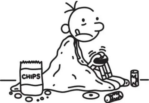Çocuklar İçin Wimpy Kid Günlüğü Boyama Sayfaları 