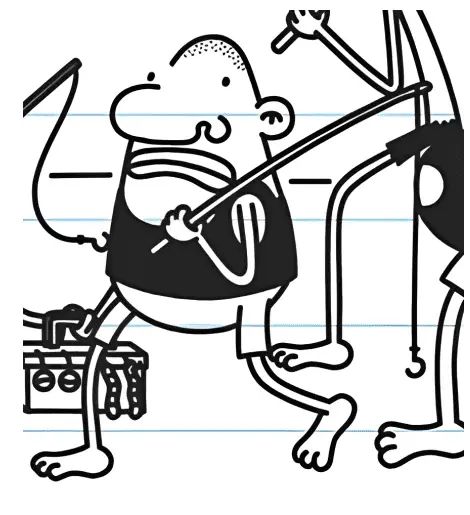 Çocuklar İçin Wimpy Kid Günlüğü Boyama Sayfaları 