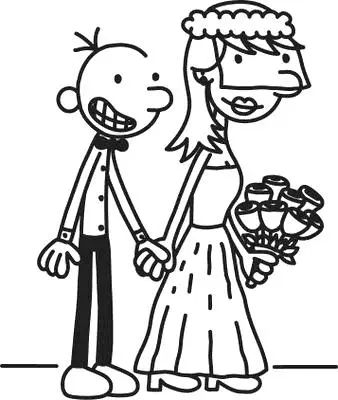 Çocuklar İçin Wimpy Kid Günlüğü Boyama Sayfaları 