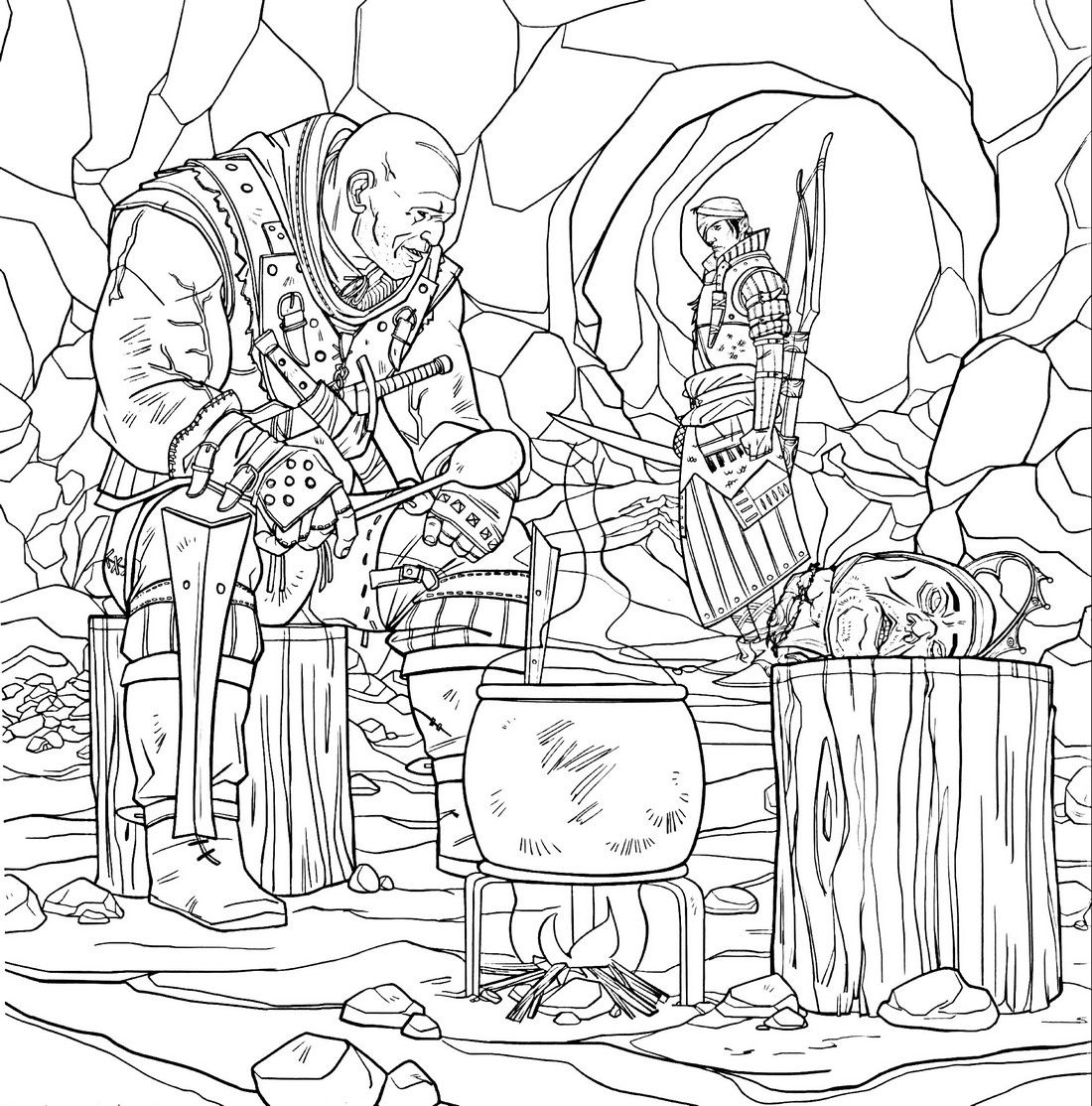 Çocuklar İçin Witcher Boyama Sayfaları 