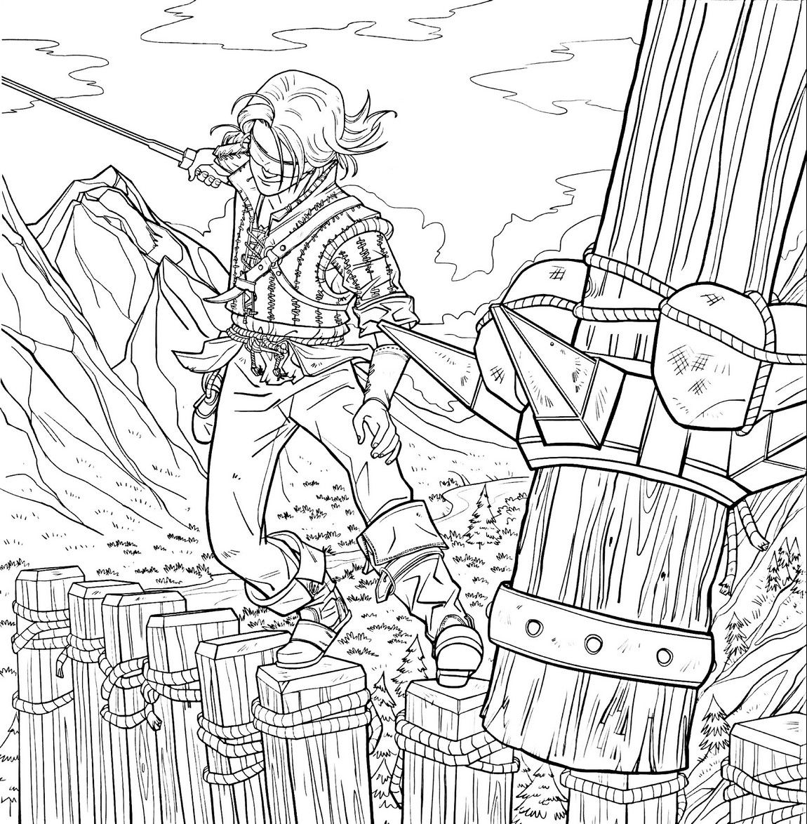 Çocuklar İçin Witcher Boyama Sayfaları 