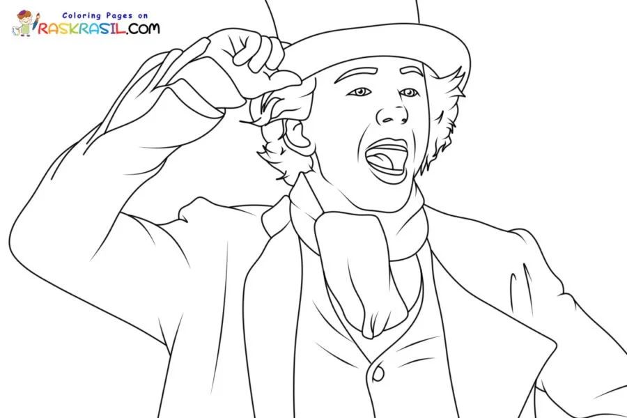 Çocuklar İçin Wonka Boyama Sayfaları 