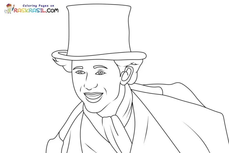 Çocuklar İçin Wonka Boyama Sayfaları 