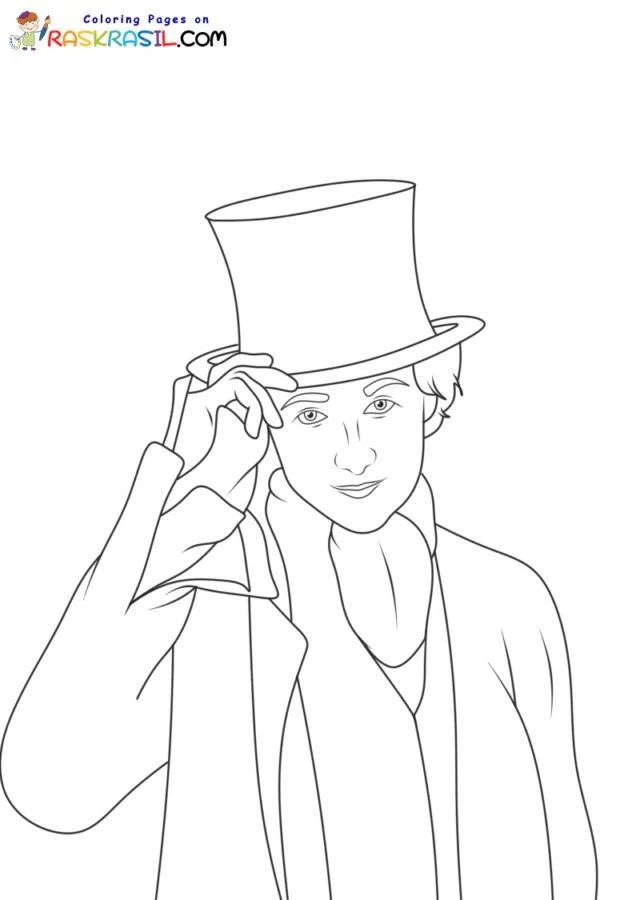 Çocuklar İçin Wonka Boyama Sayfaları 