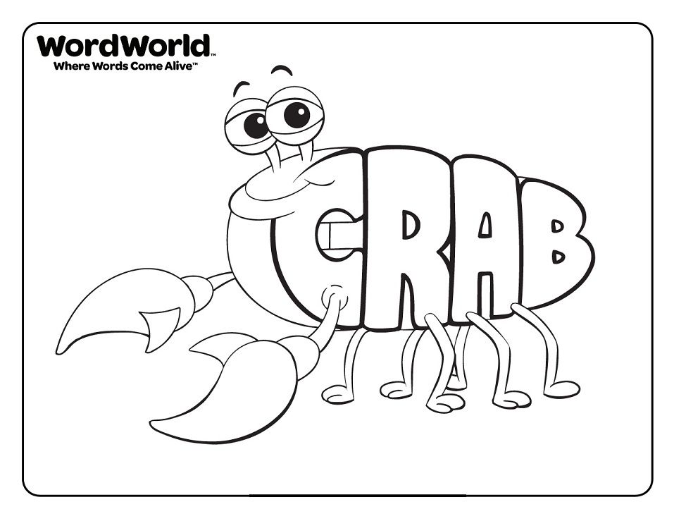 Çocuklar İçin Word World Boyama Sayfaları 