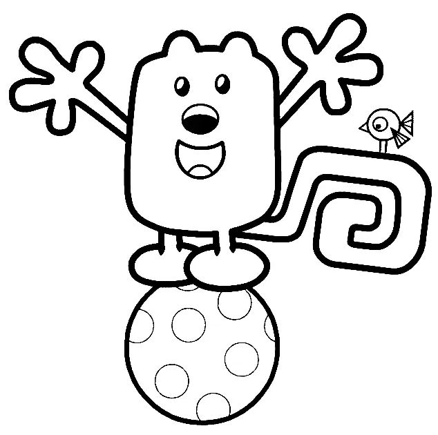 Çocuklar İçin Wow Wow Wubbzy Boyama Sayfaları 
