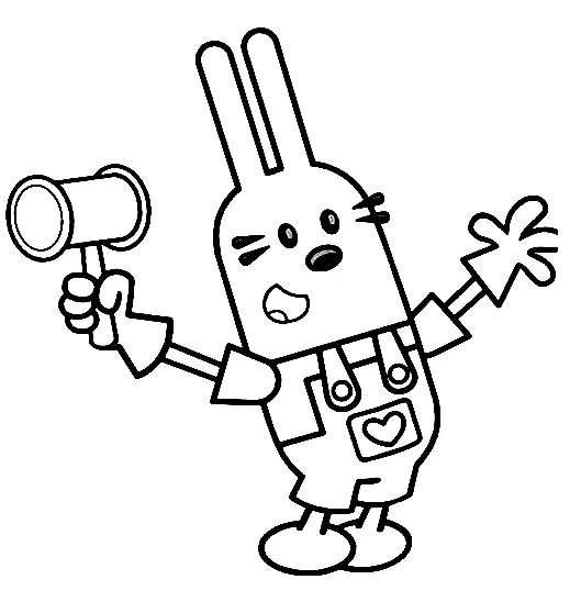 Çocuklar İçin Wow Wow Wubbzy Boyama Sayfaları 