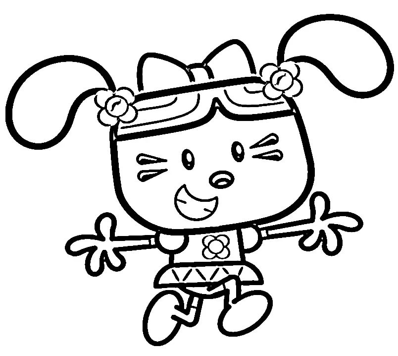 Çocuklar İçin Wow Wow Wubbzy Boyama Sayfaları 