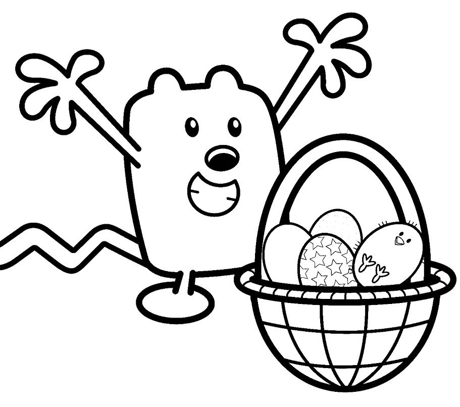 Çocuklar İçin Wow Wow Wubbzy Boyama Sayfaları 