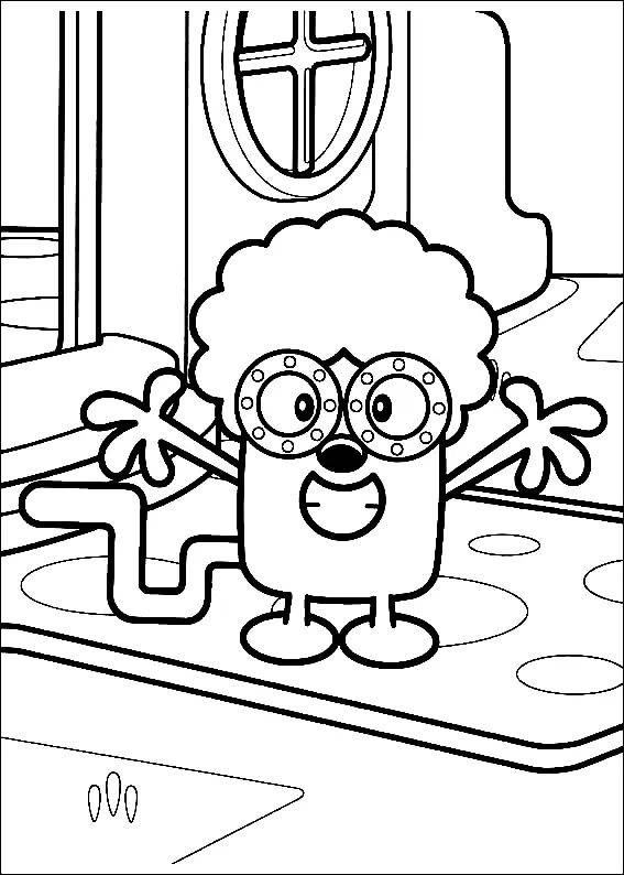 Çocuklar İçin Wow Wow Wubbzy Boyama Sayfaları 