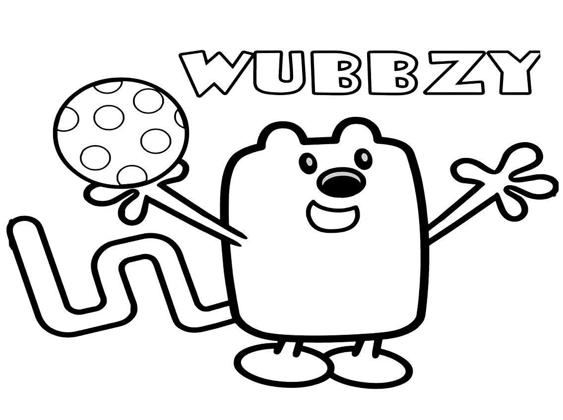 Çocuklar İçin Wow Wow Wubbzy Boyama Sayfaları 