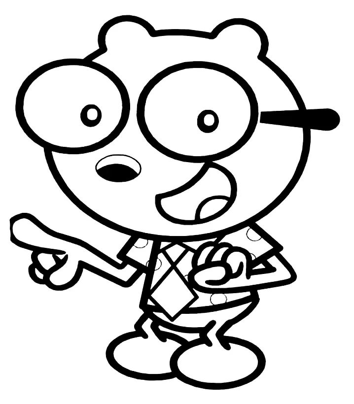 Çocuklar İçin Wow Wow Wubbzy Boyama Sayfaları 