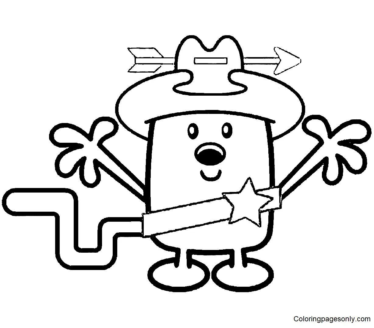 Çocuklar İçin Wow Wow Wubbzy Boyama Sayfaları 