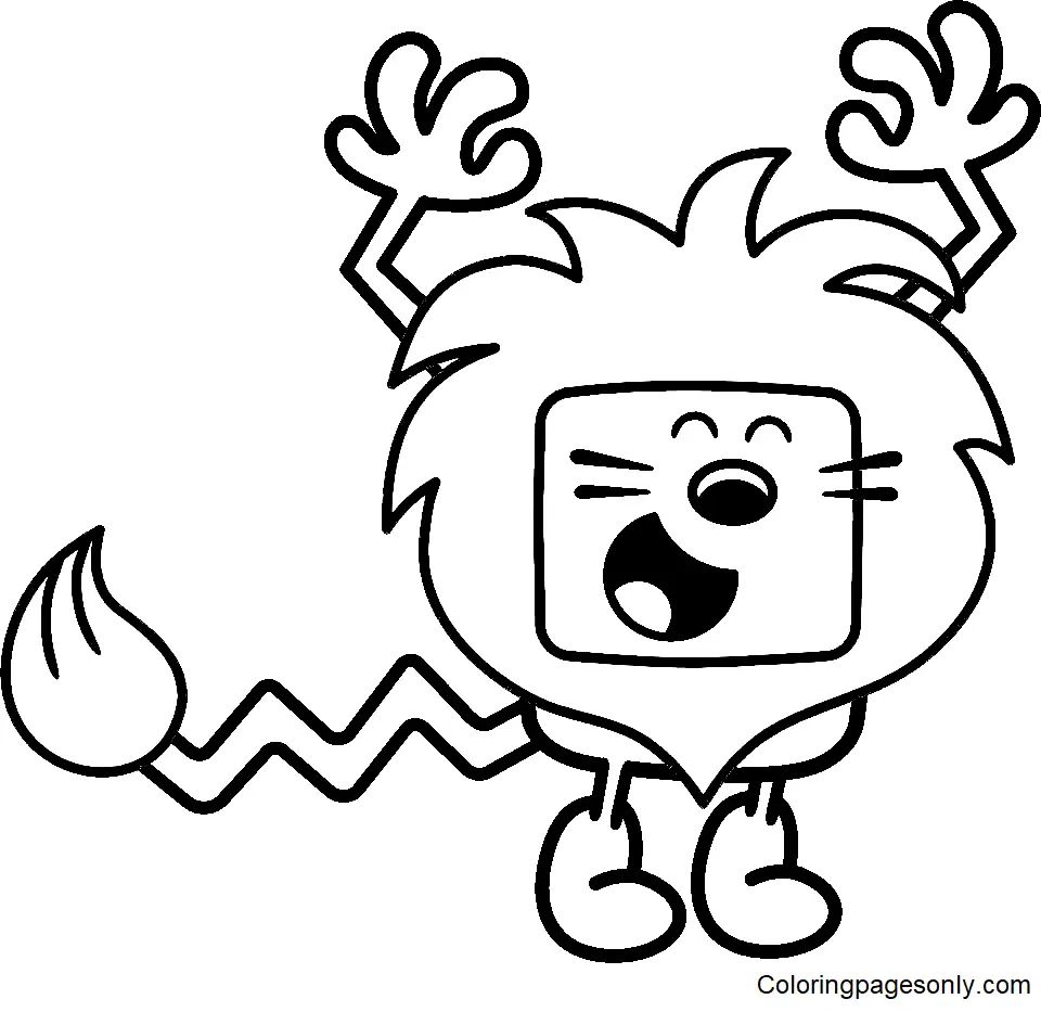 Çocuklar İçin Wow Wow Wubbzy Boyama Sayfaları 