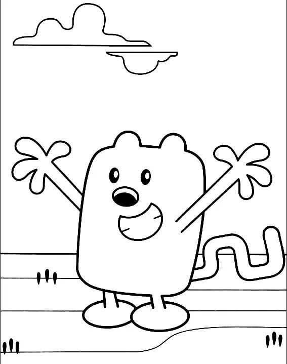 Çocuklar İçin Wow Wow Wubbzy Boyama Sayfaları 