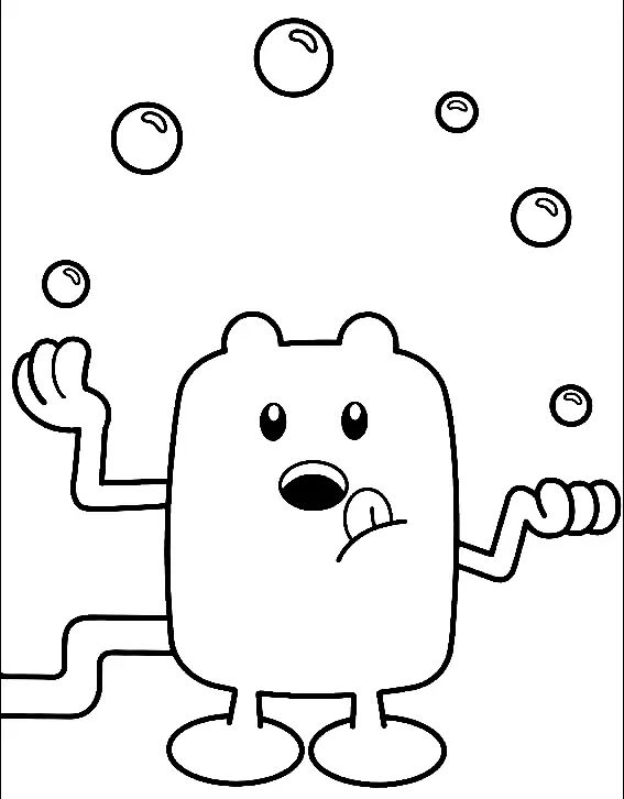Çocuklar İçin Wow Wow Wubbzy Boyama Sayfaları 