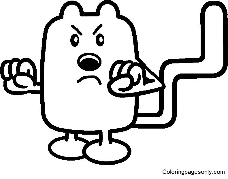 Çocuklar İçin Wow Wow Wubbzy Boyama Sayfaları 