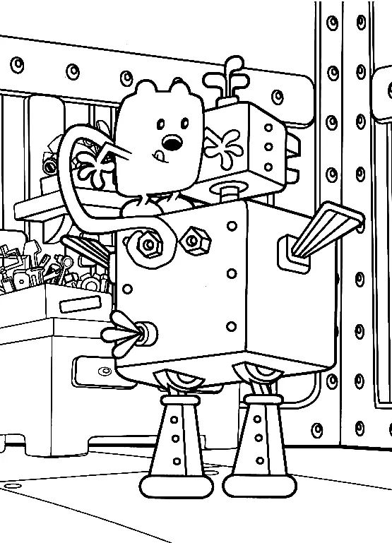 Çocuklar İçin Wow Wow Wubbzy Boyama Sayfaları 