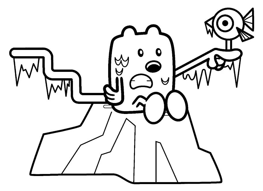Çocuklar İçin Wow Wow Wubbzy Boyama Sayfaları 