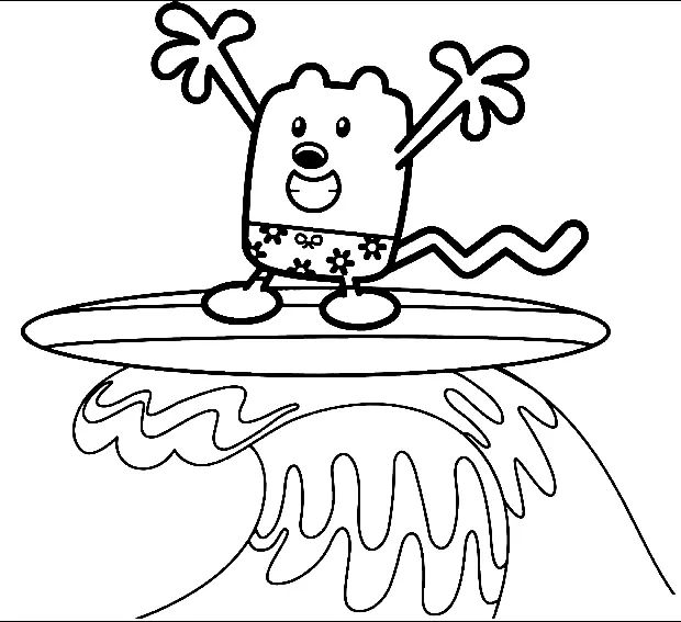 Çocuklar İçin Wow Wow Wubbzy Boyama Sayfaları 