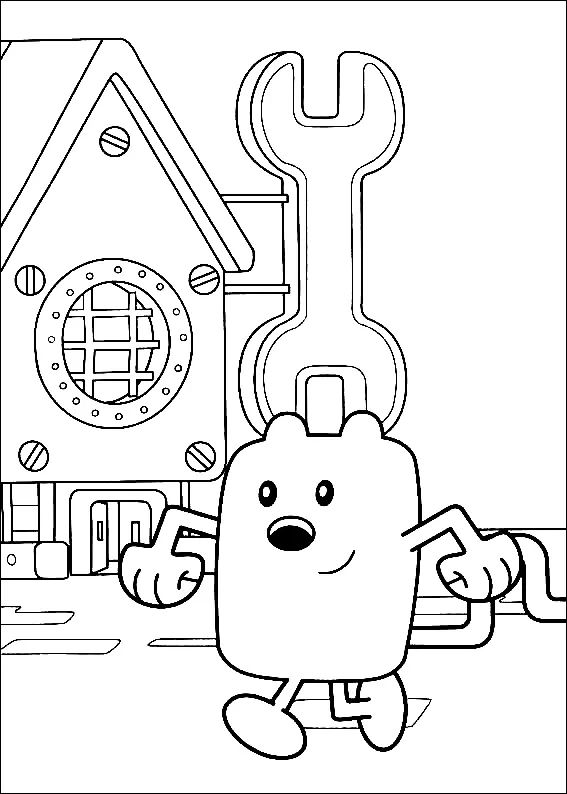 Çocuklar İçin Wow Wow Wubbzy Boyama Sayfaları 