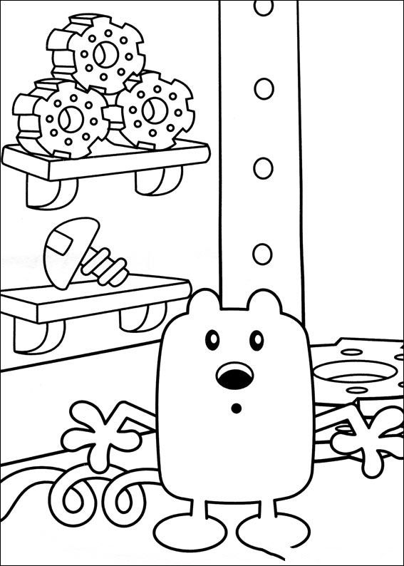 Çocuklar İçin Wow Wow Wubbzy Boyama Sayfaları 