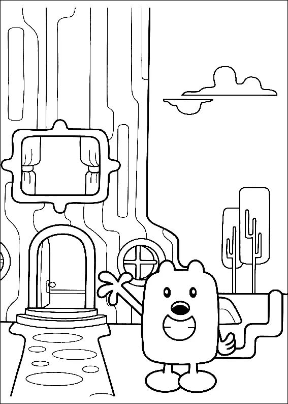 Çocuklar İçin Wow Wow Wubbzy Boyama Sayfaları 