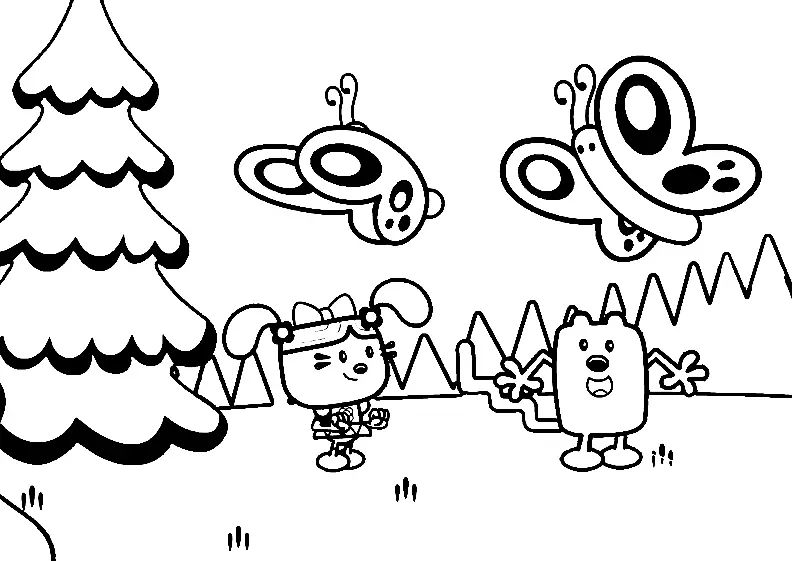 Çocuklar İçin Wow Wow Wubbzy Boyama Sayfaları 