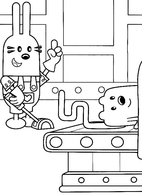 Çocuklar İçin Wow Wow Wubbzy Boyama Sayfaları 